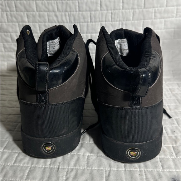 Cadillac men's high-top sneakers in a brown and black colorway - Picture 3 of 7